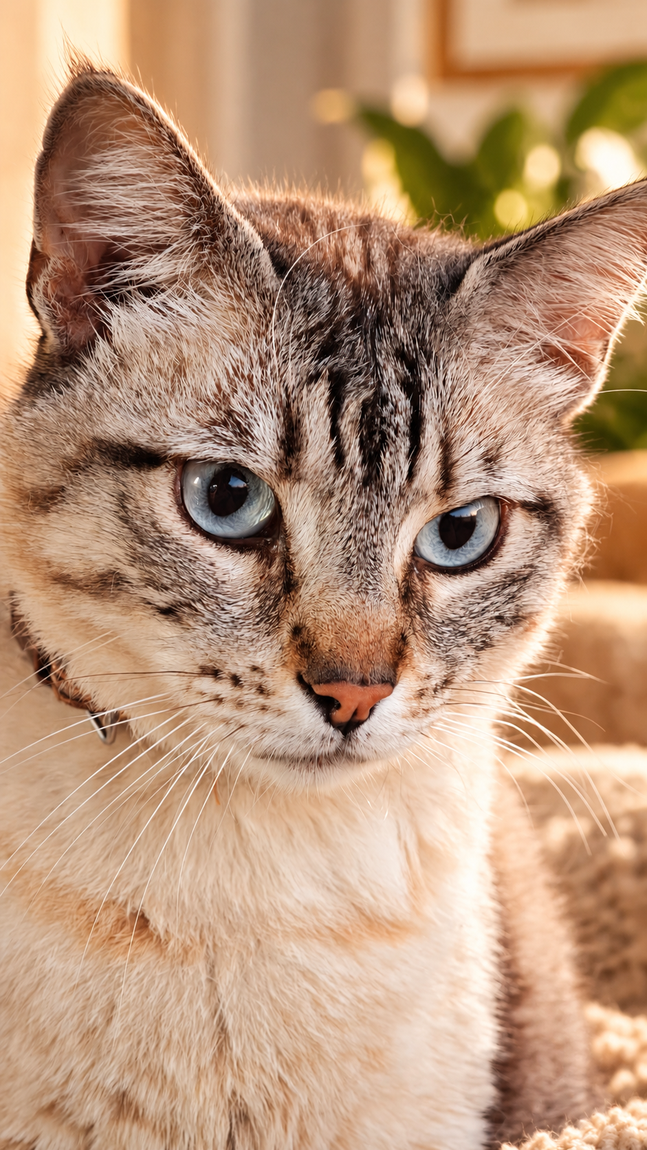 Zeus, gato de ojos azules de The Cat Quarters